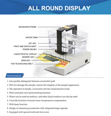 Digital Electronic K Value of Precious Metals Analyzer Device Measures the Value of Gold